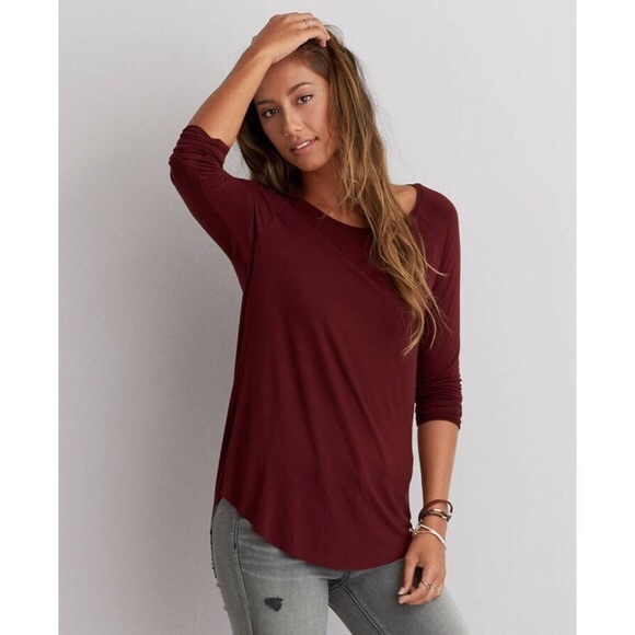 american eagle jegging tee